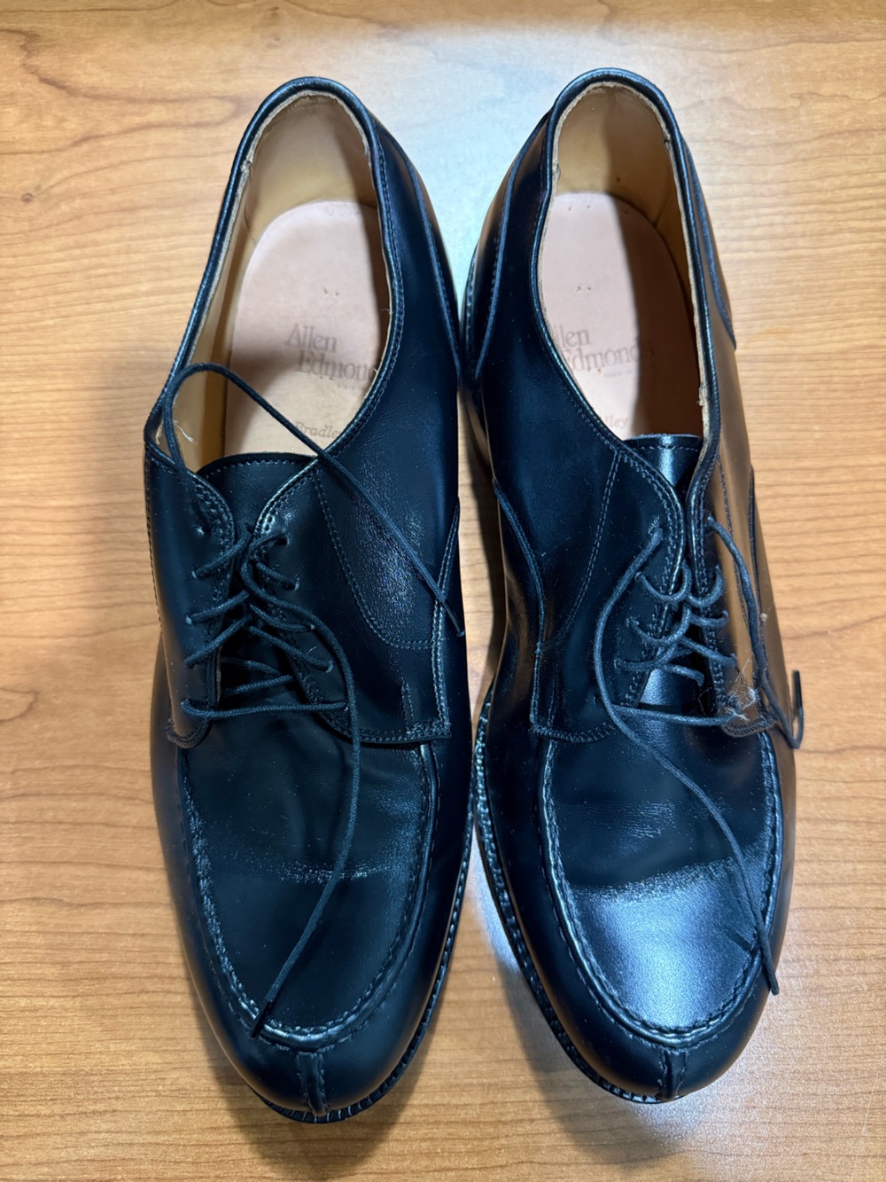 Allen Edmonds Black Leather Derby Dress Shoes